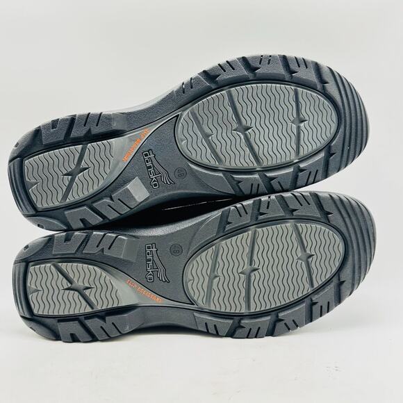 Dansko Shoes Mens EU 48 US 14.5 Black Leather Loafers Comfort Slip On Moc NEW - Picture 9 of 12